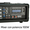 Imagen de Mixer Potencia LEXSEN MIX4150U 4CH MP3